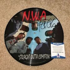 ICE CUBE SIGNED STRAIGHT OUTTA COMPTON PICTURE DISC NWA VINYL RAPPER BAS