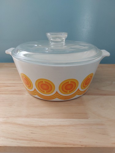 Casserole corningware orange - casserole,