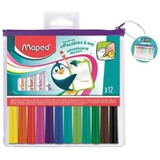 [Ref:741817] MAPED Etui de 12 Marqueurs pour tableau blanc Marker'Peps pointe