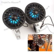 1 Pair 6.5" Titanium Audio Speaker Systems Assembly RGB Style LED Remote Control