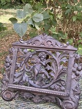 Carved Wooden Lutrin & For Book & 18th Century & Love & Angel