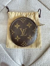 Auth Louis Vuitton Monogram Porte Monnaie Round Coin Or Ipod Case M61926 Used