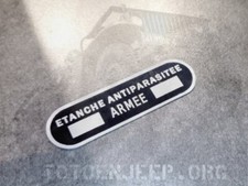 PLAQUETTE SIRENE FR M201 ALU 