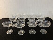 12 St. Louis Crystal Garland Model Champagne Cups (Price Per Piece)