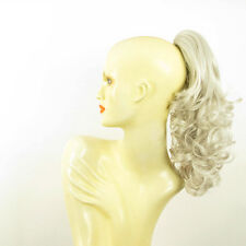 Postiche queue de cheval femme bouclée 40 cm blanche ref 3 en 60