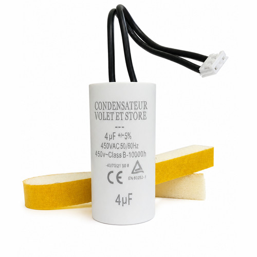 Condensateur 4µf 4uf fils - 4uf,