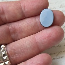 Cornaline Agate Bleu Ancienne pour Bijou 15 mm Intaille Héraldique