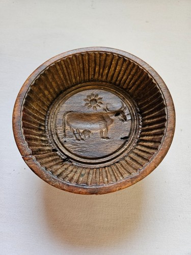 Ancien moule beurre bois - ancien,