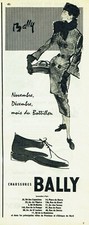 Advertising 119 1955 Bally Boots Shoes  