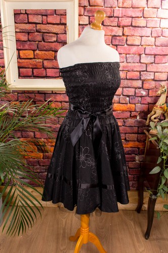 Vintage robe fête noir - robe, de
