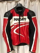 Ducati Dainese Men's Leather Motorcycle Riding Jacket Size EU 50 US 40