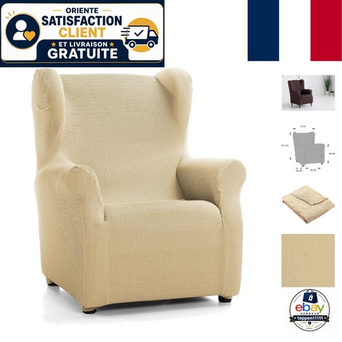 Housse élastique beige - Élastique, pour