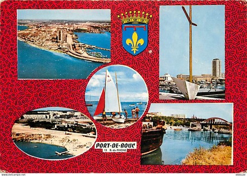 Carte postale port - 13,