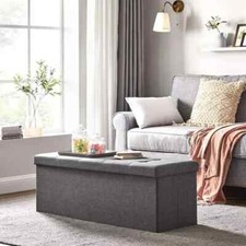Banc Rangement Pliable Gris