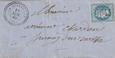 LA BONNEVILLE 27, Lettre 1869