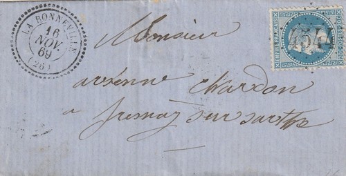 Bonneville lettre 1869 - lettre,