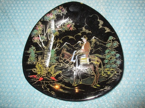 Assiette faïence noire - assiette,