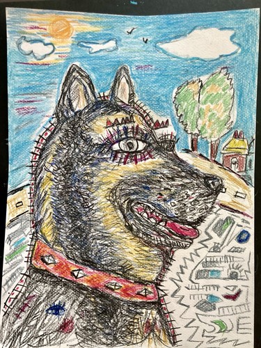 Dessin chien malinois - malinois, berger