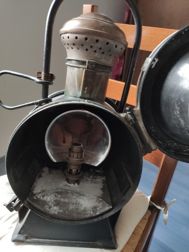 Lampe ancienne locomotive - ancienne, de