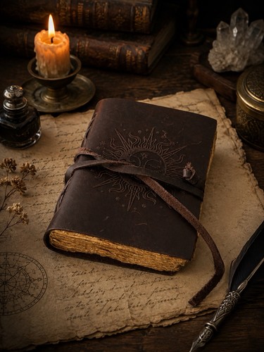 Carnet cuir véritable - cuir,