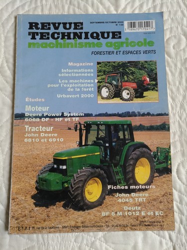 Revue technique tracteur john - technique,