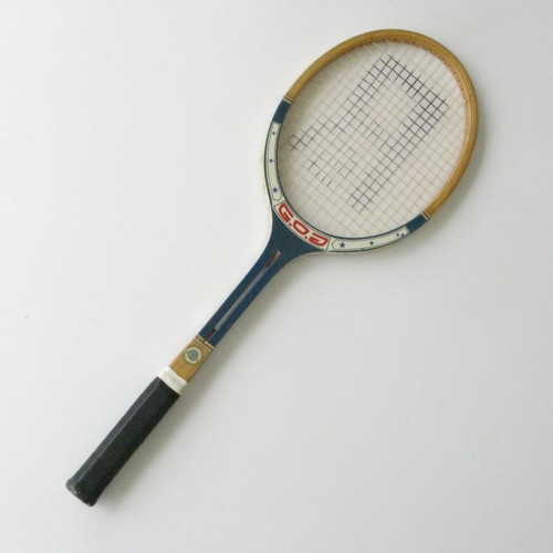 Raquette tennis bois - bois, ancienne