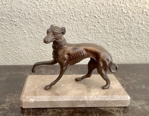 Levrier bronze art deco - levrier,