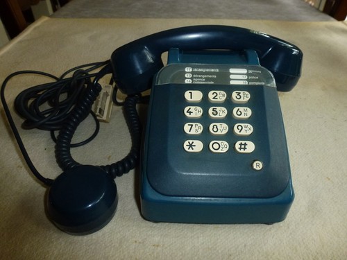 Ancien telephone bleu a - s,