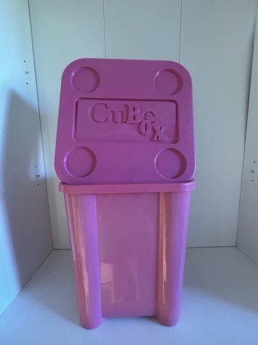 Cube box bac rangement rose - cube, de