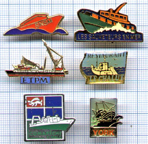 Lot pins bateaux - de,
