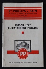 Catalogue 1939 Incendie