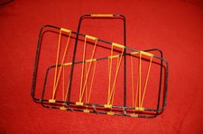 porte revue journaux vintage fer forge ,scoubidou retro 1960