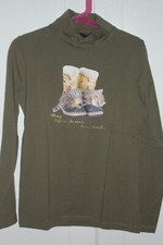 RIVER WOODS sous pull col roulé kaki 10 ans