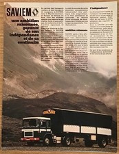 RENAULT SAVIEM Truck Commercial Vehicle Technical Brochure NOV 1975 FRENCH TEXT