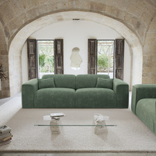 Canapé convertible express matelas Dunlopillo 140cm NOVA Velours à motifs