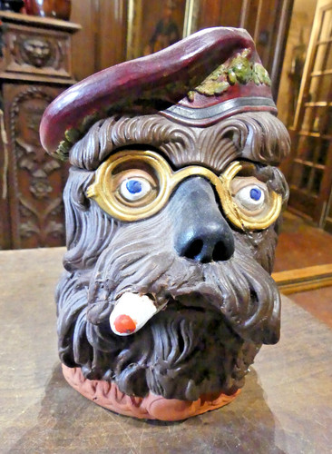 Pot tabac porcelaine - pot,