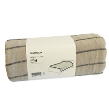 IKEA SKARMLILJA Bedspread 91"x98" Gray 100% Cotton Cover Bed 505.574.35 E1-282