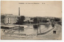 FISMES - Marne - CPA 51 - felt hat factory - La Vesle hat shop