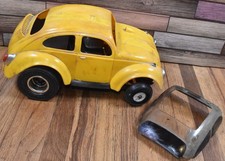 Vintage 1970s Cox Powered Toys Yellow .49 Baja Volkswagen Bug Gas Powered Car