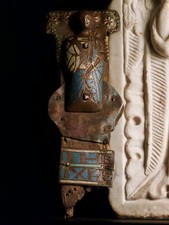 Enameled Limoges cross 12th