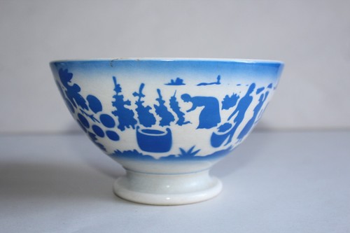 Ancienne bol faïence de - bol, en