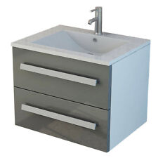 Ensemble de meubles gris plan vasque Arosa lavabo avec armoire nouveaux meubles