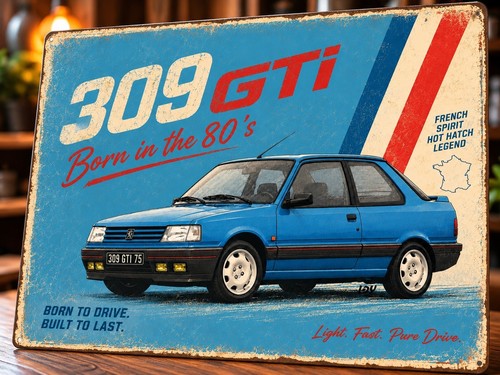 Plaque métal vintage peugeot - plaque,