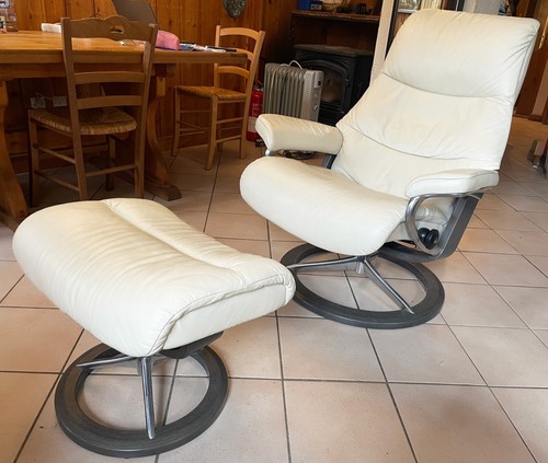 Fauteuil cuir beige stressless - beige,