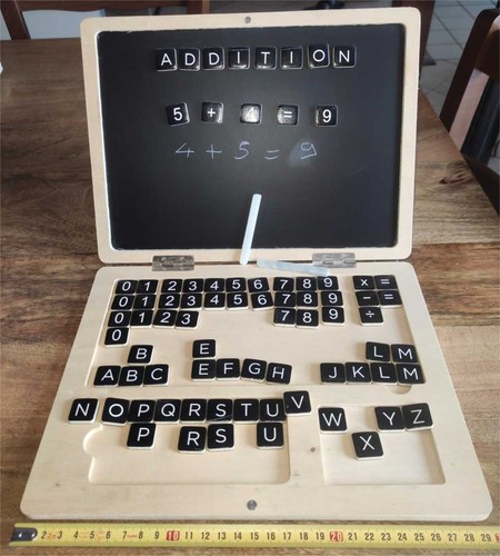 Tableau ardoise bois - , avec