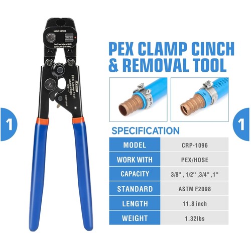 Pex clamp tool - tool, brass