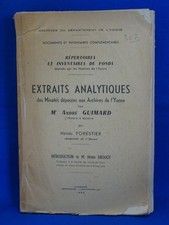 FORESTIER EXTRAITS DES MINUTES