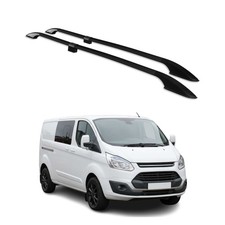 Barres de toit longitudinales pour Ford Transit Tourneo Custom 2013-23 L2 Noir