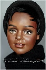 HINDSGAUL vintage african child - young Boy / Girl - Mannequin Schaufensterpuppe