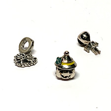 Charm PANDORA Lot de 3 breloques Argent